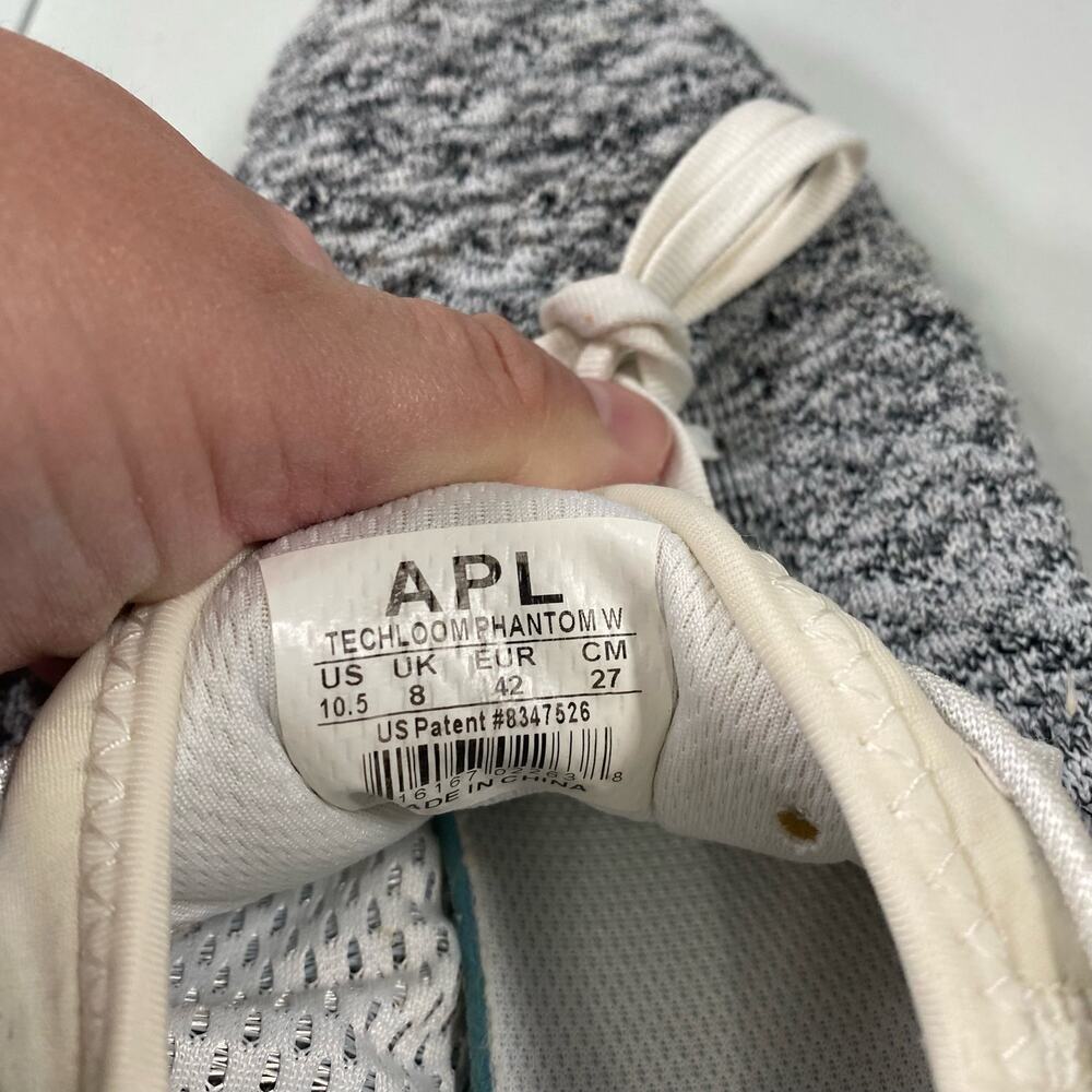 APL Tech Loom Phantom Athletic Sneakers White Cosmic Grey Women's Size 10.5 - Picture 3 of 9